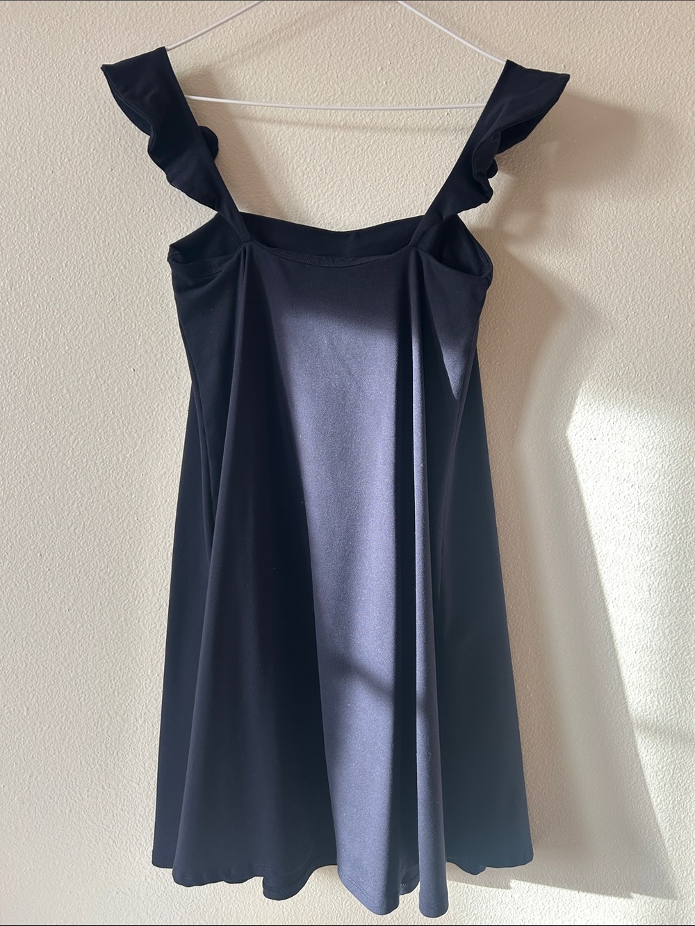 Susana Monaco - Navy Blue Ruffle Strap Women's Mini Dress - Picture 4 of 4
